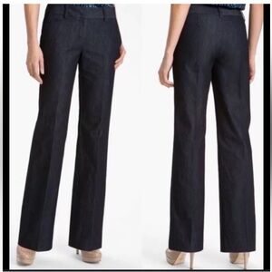 Halogen Women's Taylor Fit Straight Leg Dark Navy Blue Jeans Size 6